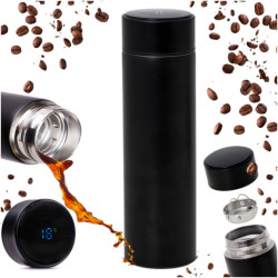 Termosfă cană smart LED 500ml negru