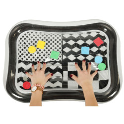 Saltea gonflabilă pentru apă cu modele contrastante negre și albe 65 cm x 50 cm