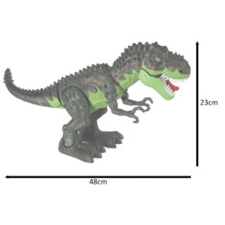 T-REX dinozaur electronic care merge verde rev
