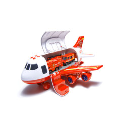 Avion de transport + 3 vehicule de pompieri