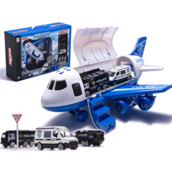 Avion Transporter + 3 masini de politie