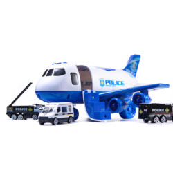 Avion Transporter + 3 masini de politie