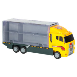 Camion transportor TIR launcher + mașini metalice excavatoare