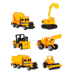 Camion transportor TIR launcher + mașini metalice excavatoare