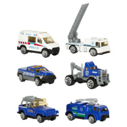 Transportor TIR launcher + mașini metalice de poliție