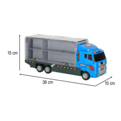 Transportor TIR launcher + mașini metalice de poliție