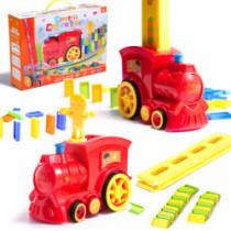 Locomotivă Tren Puzzle domino tren roșu