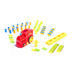 Locomotivă Tren Puzzle domino tren roșu