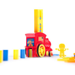 Locomotivă Tren Puzzle domino tren roșu