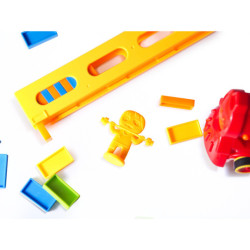 Locomotivă Tren Puzzle domino tren roșu