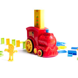 Locomotivă Tren Puzzle domino tren roșu