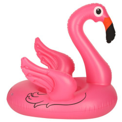 Ponton gonflabil pentru copii pe roți flamingo