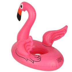 Ponton gonflabil pentru copii pe roți flamingo