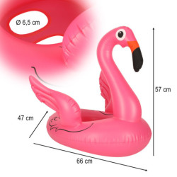 Ponton gonflabil pentru copii pe roți flamingo