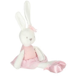 Mascotă din pluș iepure în rochie roz 42cm