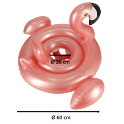Colac gonflabil cu scaun pentru copii Flamingo