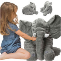 Mascotă din pluș elefant gri mare 60cm