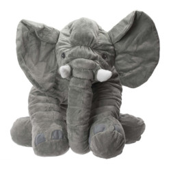 Mascotă din pluș elefant gri mare 60cm