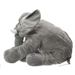 Mascotă din pluș elefant gri mare 60cm