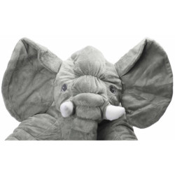 Mascotă din pluș elefant gri mare 60cm