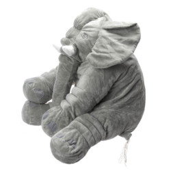 Mascotă din pluș elefant gri mare 60cm