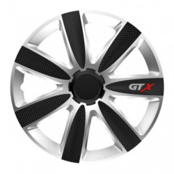Capace roți 14 GTX CARBON argintiu/negru