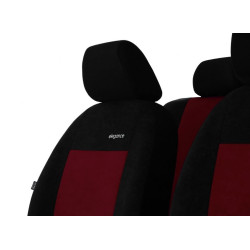 Poťahy pre TOYOTA YARIS CROSS IV (od 2019) Elegance (velour-velour) bordová (vyp)