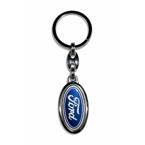Breloc din rășină Ford elipsă albă