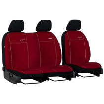 Huse pentru VOLKSWAGEN CRAFTER 2+1 (din 2017) Comfort (Alcantara) roșu (disp)
