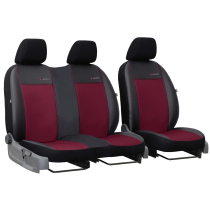 Huse pentru VOLKSWAGEN VW T4 2+1 (1989-2003) Exclusive Leather (piele) bordo (exp)
