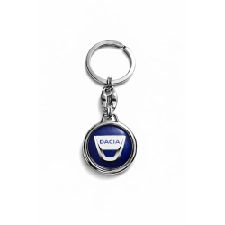 Breloc din răşină Dacia logo mai vechi albastru rotund