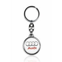 Breloc din rasină Audi (alb)