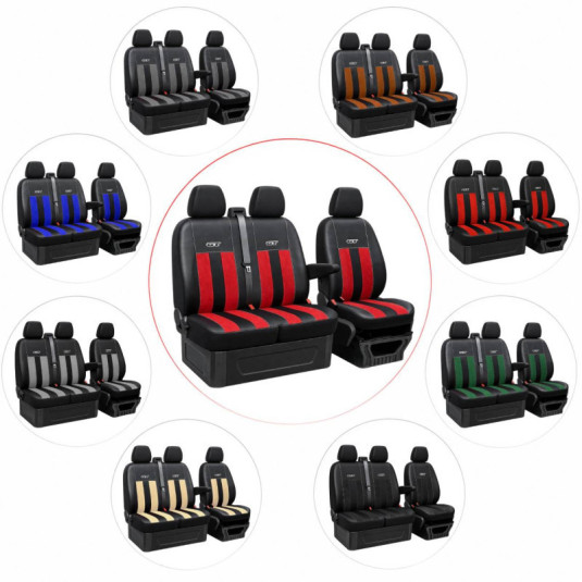 Huse auto NISSAN Interstar 2+1 II (2006-2011) GT Alcantara și piele eco