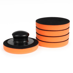 Set de bureți pentru ceruirea mașinii cu mâner 10cm, 5buc