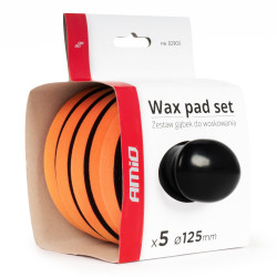 Set de bureți pentru ceruirea mașinii cu mâner 10cm, 5buc