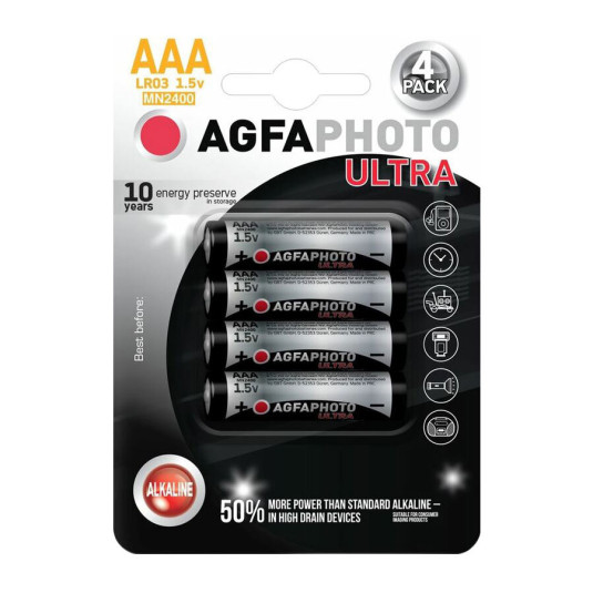 Agfa ultra LR03 4 buc AAA blister