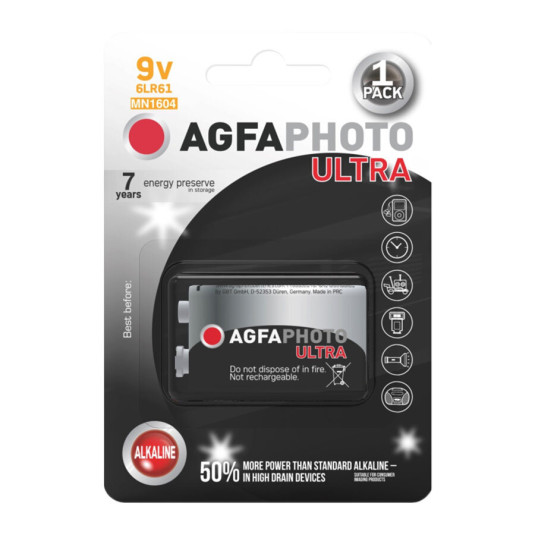 Agfa ultra 9V 1 buc blister
