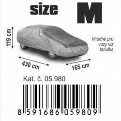 Prelată de protecție pentru mașină împotriva grindinei, M 430×165×119 cm