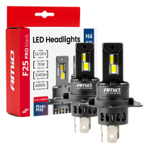 Becuri LED pentru faruri principale Seria F25 PRO BLACK FULL CANBUS H3 68W 12V 24V