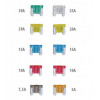 Set de 10 piese de siguranțe cu profil redus pentru utilizare în automobile (max. 24V).