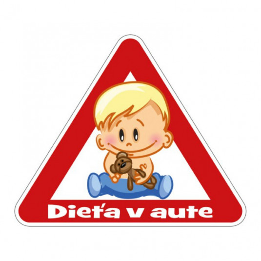 Autocolant copil în mașină /băiat/