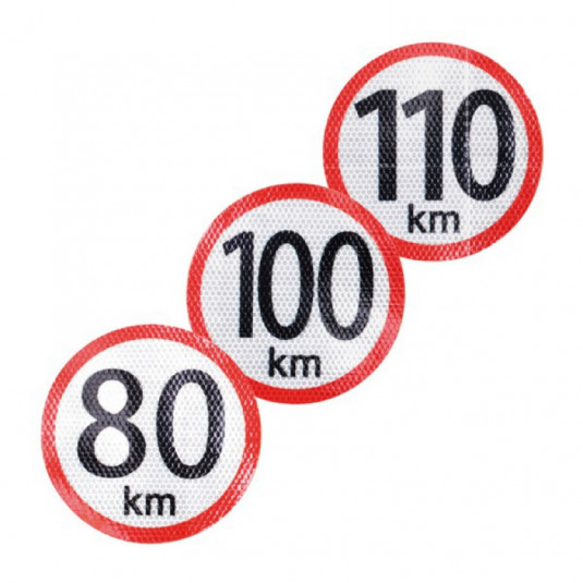 Autocolant 80km-150mm reflectorizant