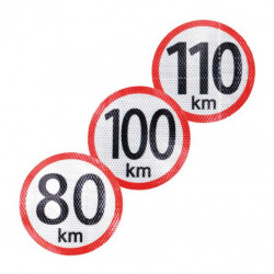 Autocolant 80km-150mm reflectorizant
