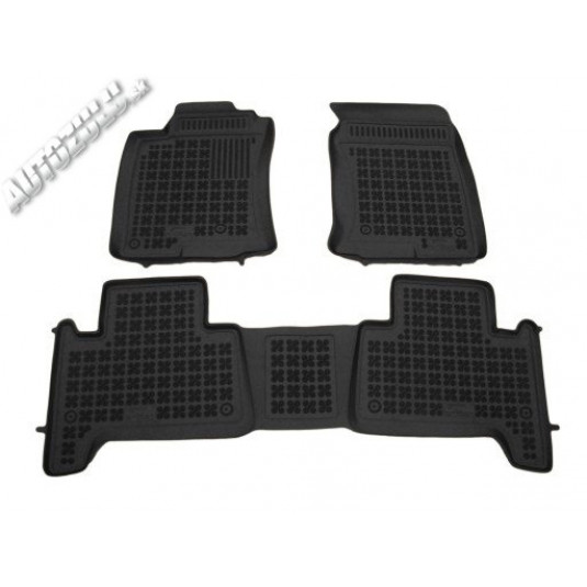 Covorase de cauciuc TOYOTA Land Cruiser 120 (2002-2009) cu margine ridicată