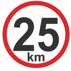Autocolant reflectorizant mic - 25km