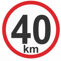 Autocolant reflectorizant mic - 40km