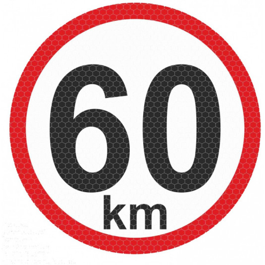 Autocolant reflectorizant mic - 60km