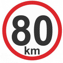 Autocolant reflectant mic - 80km