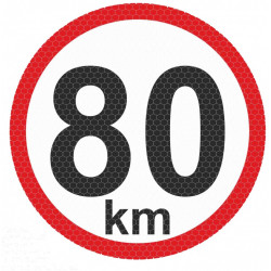 Autocolant reflectant mic - 80km