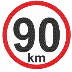 Autocolant reflectant mic - 90km